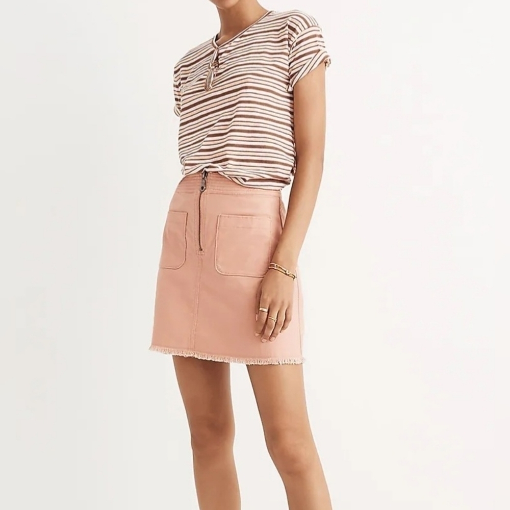 Madewell A Line Zip Skirt Size 8